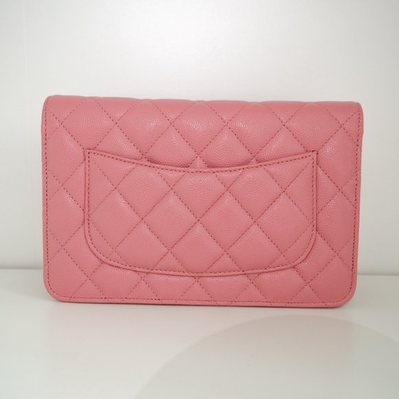 CHANEL 22C Pink Caviar Wallet on Chain NEW - Picture 9 of 10